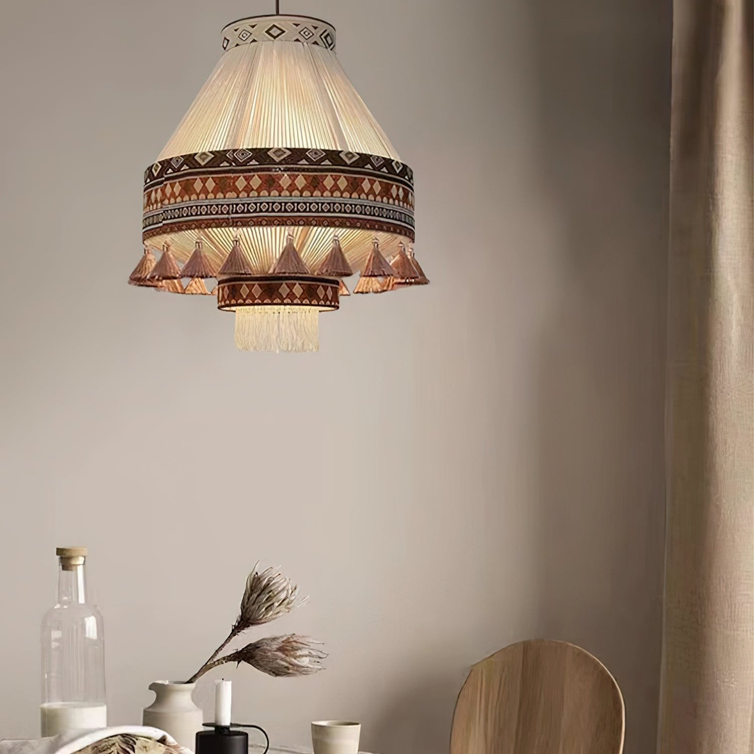 Bohemian – Pendant lamp with fringes