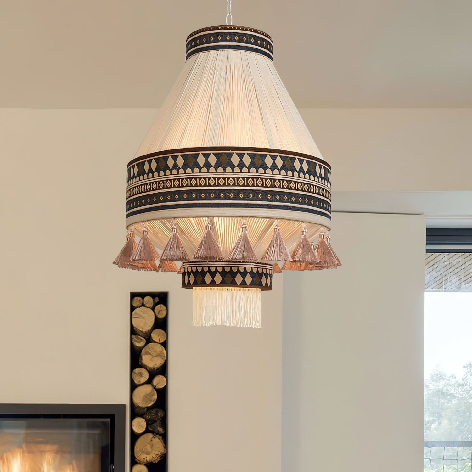 Bohemian – Pendant lamp with fringes