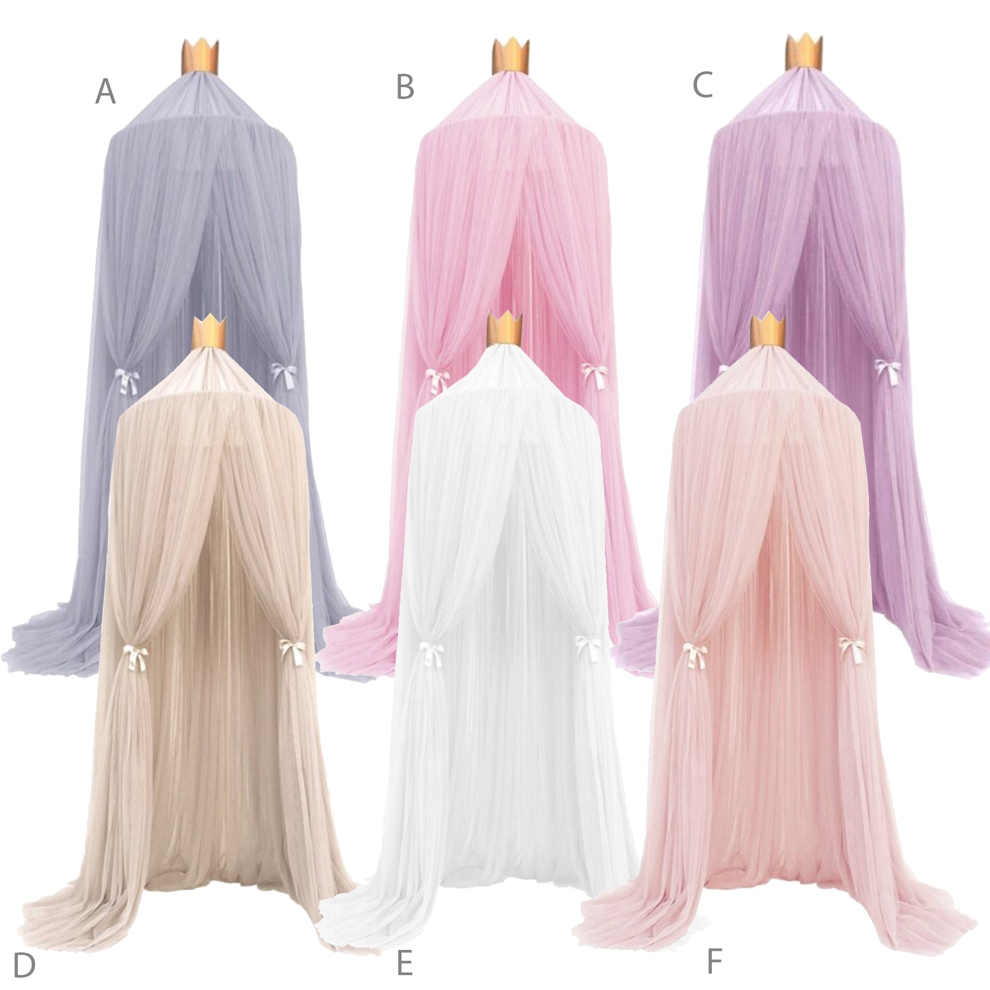 The Princess Bed Canopy - 6 Colours