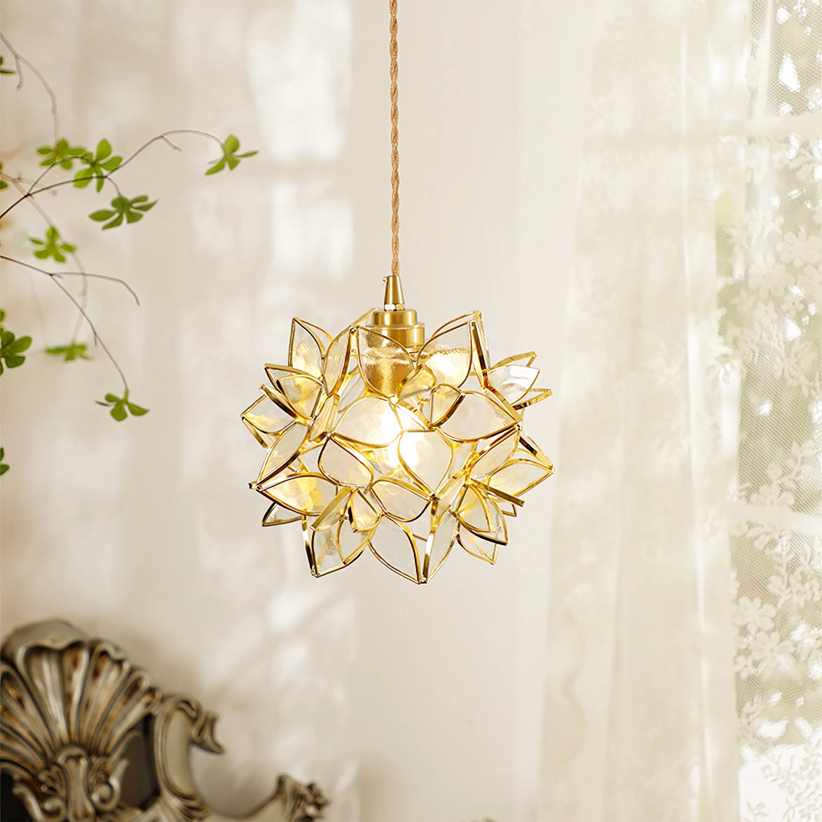 Capiz pendant light lamp