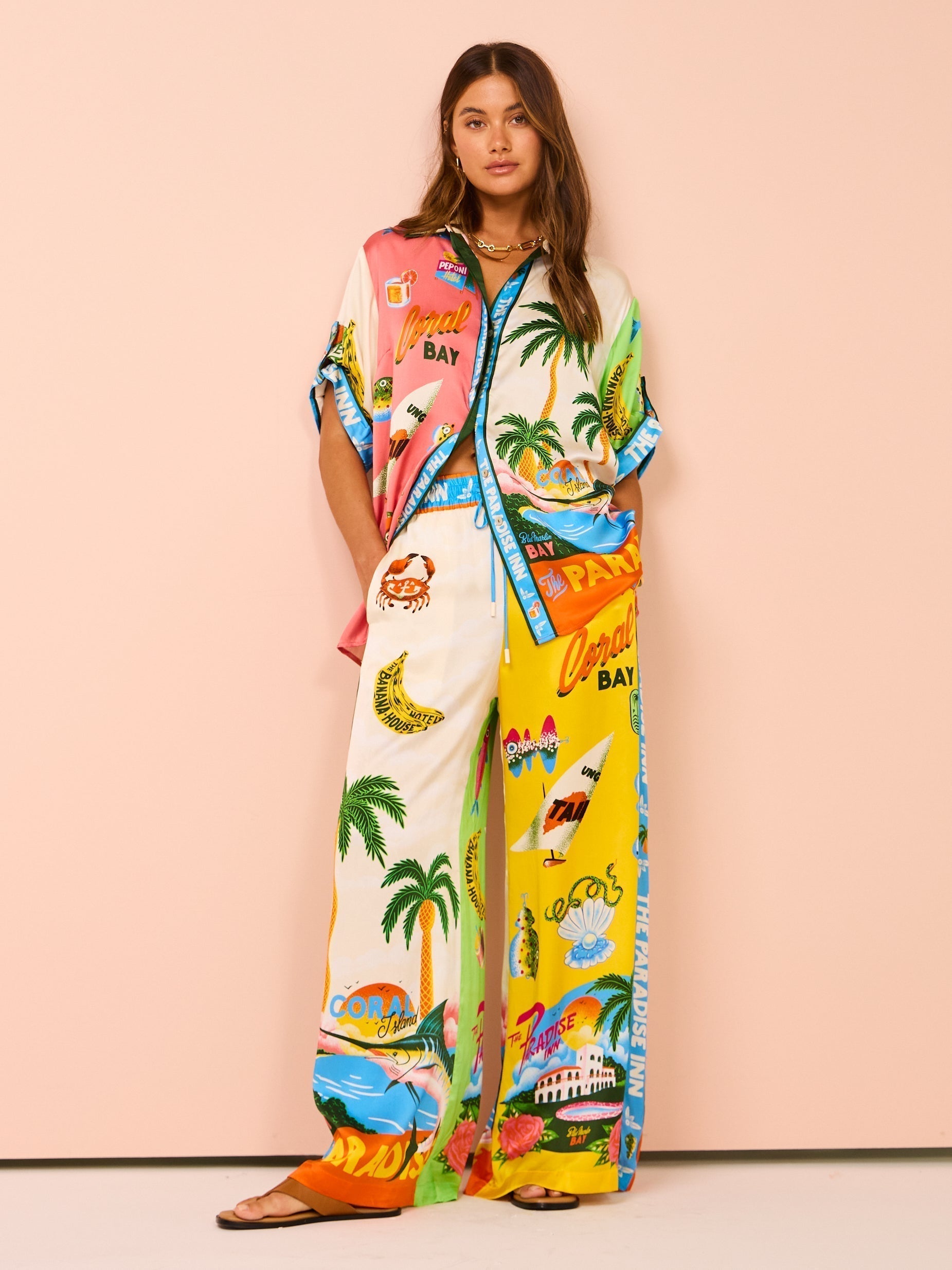 Tropicala™ - Coconut Trees Print Two-Piece Set