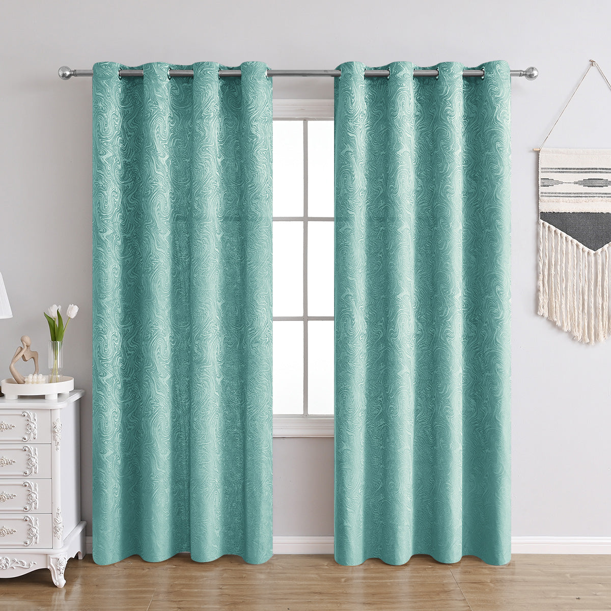 AquaShade - Textured Blackout Curtains that Add a Contemporary Touch to Your Living Room