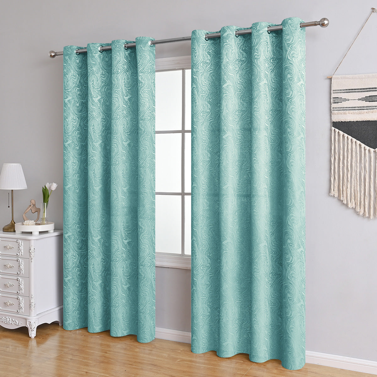 AquaShade - Textured Blackout Curtains that Add a Contemporary Touch to Your Living Room