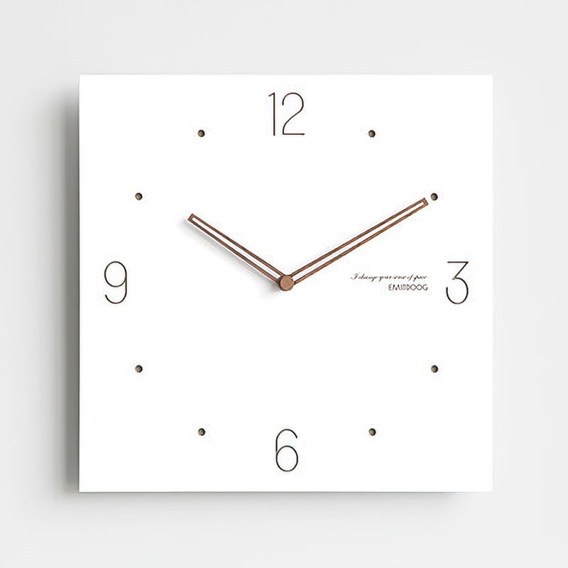 White Quadrangle Wall Clock Series