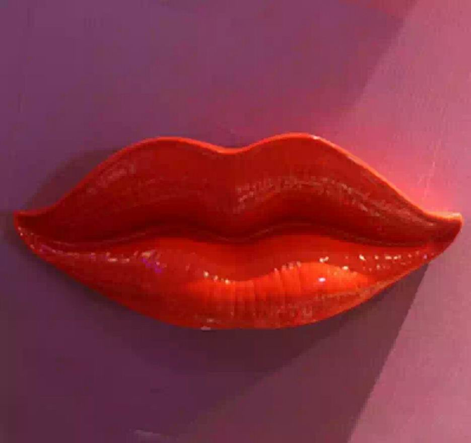 Vibrant Lip Sculpture Wall Art