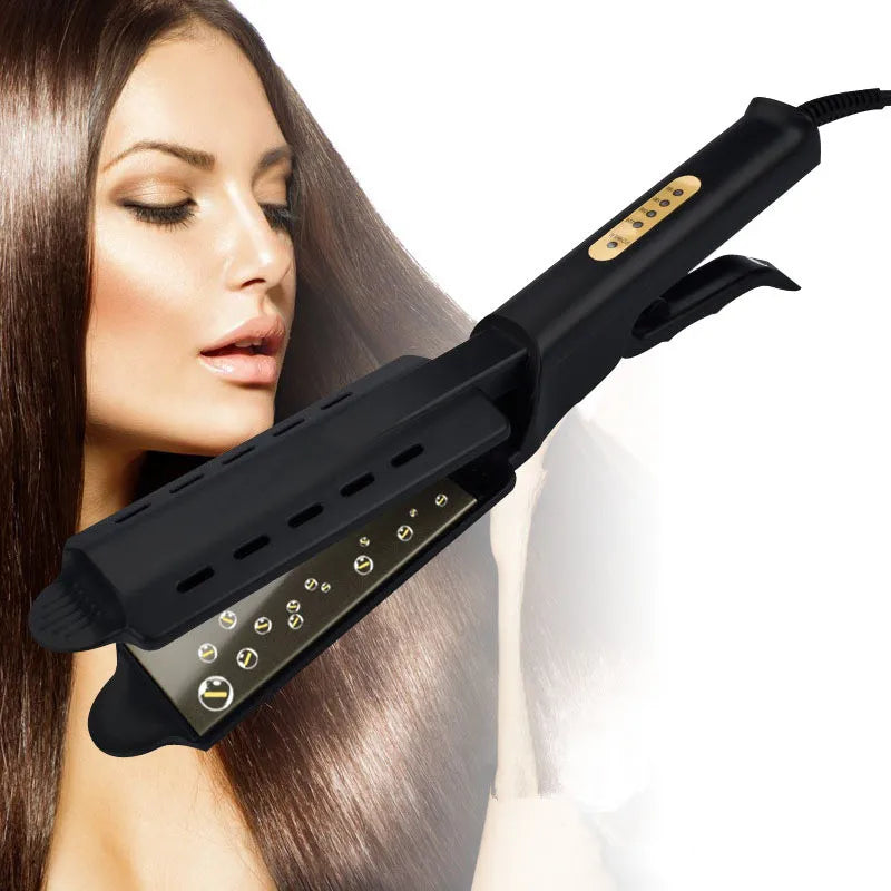 Steam Straightener™ Straight, Silky Hair In Seconds!