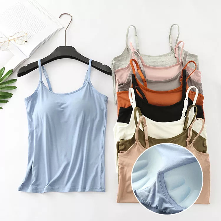 Women's Cooling Top with Built-in Bra