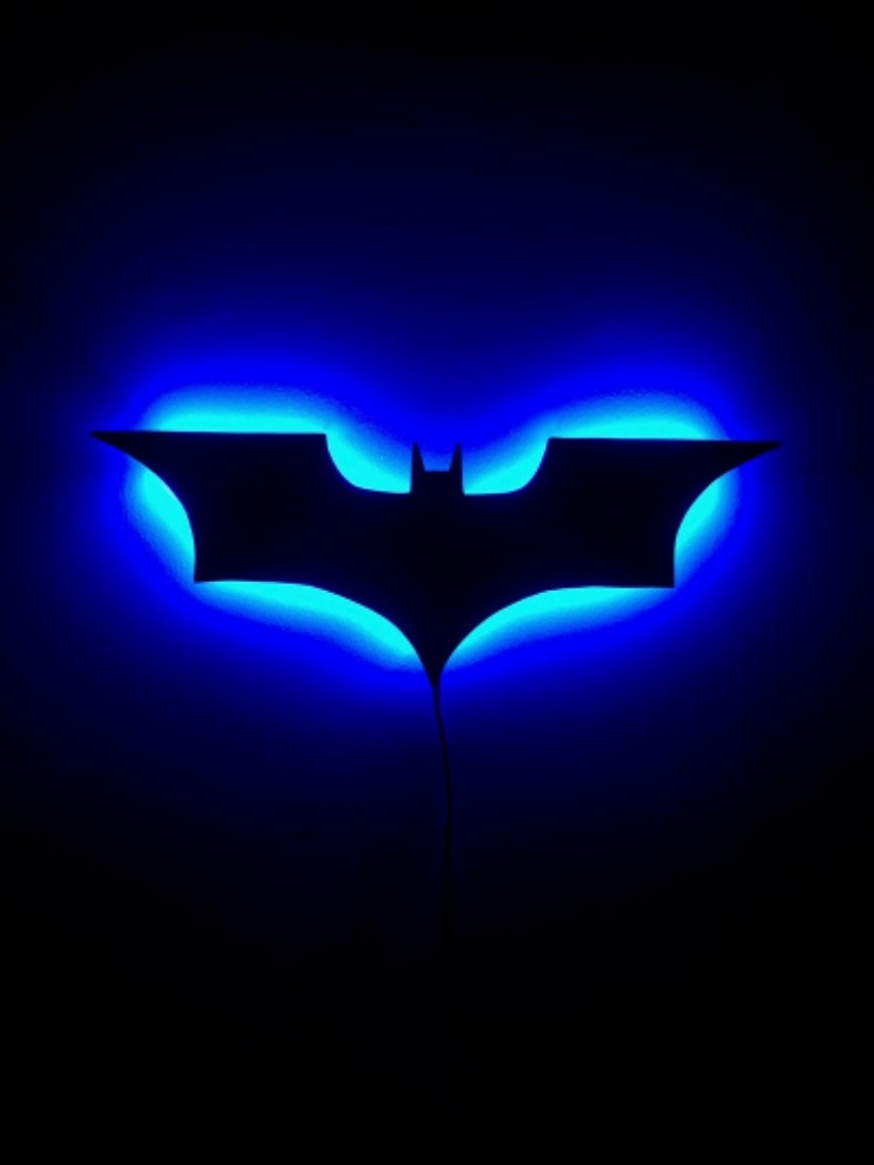 Batman LED Wall Light with Wireless Remote Control and Color Change