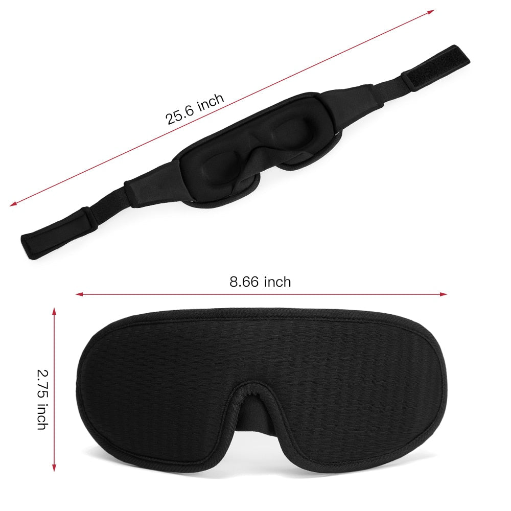 3D Sleep Mask | Light Blocking & Soft Padded