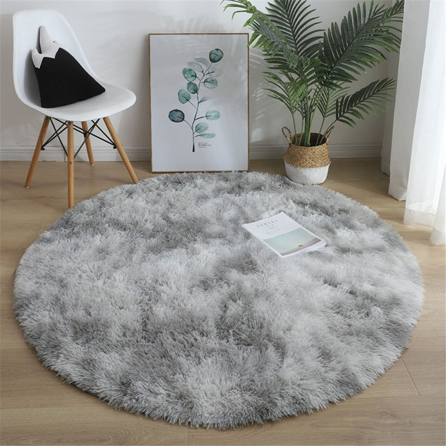 Soft Fluffy Round Rug