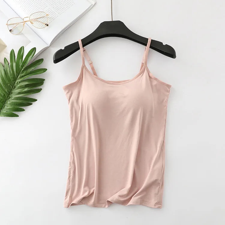 Women's Cooling Top with Built-in Bra