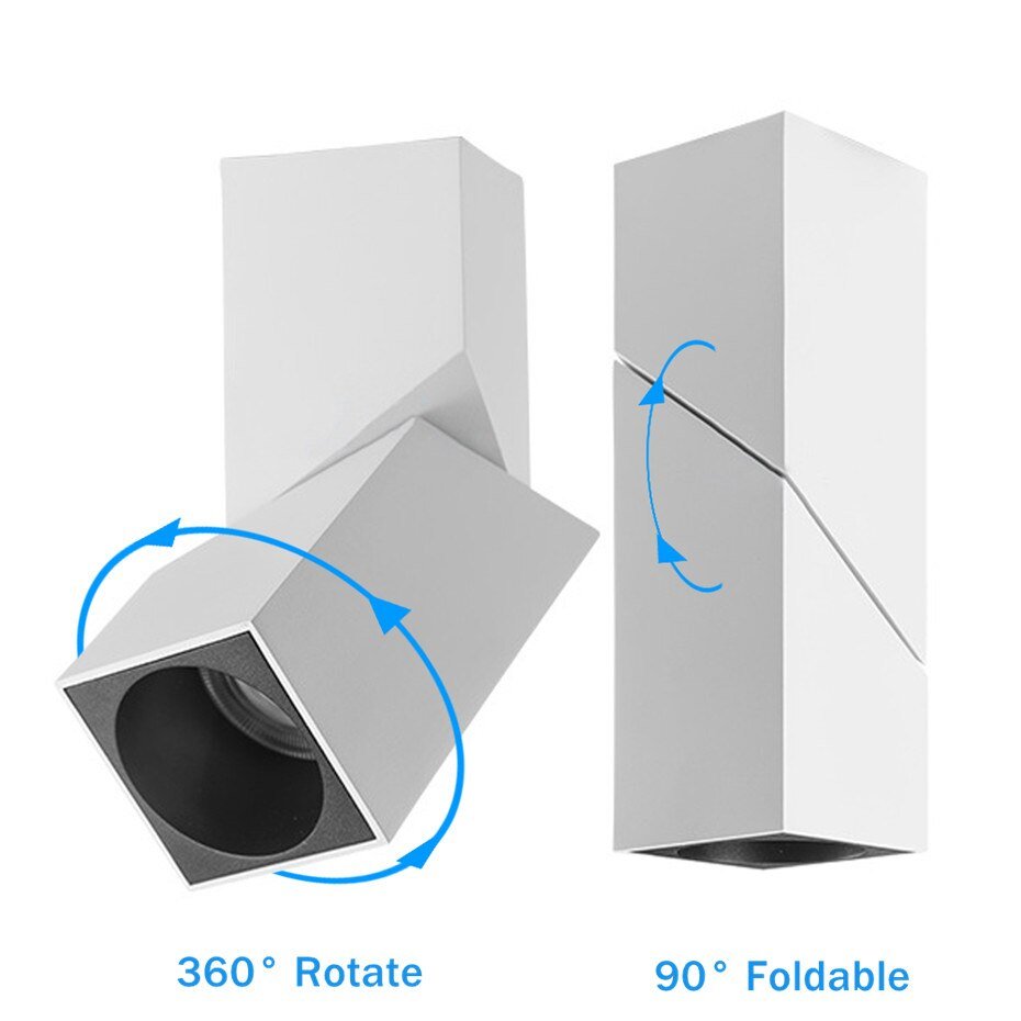 Adjustable Square Surface Mounted Downlight