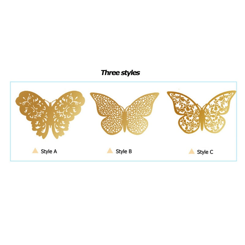 3D Butterfly Wall Stickers | Perfect for Weddings