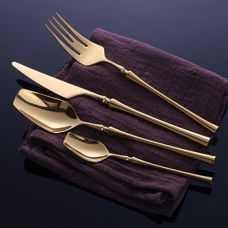 Venice Shine Gold Cutlery Set