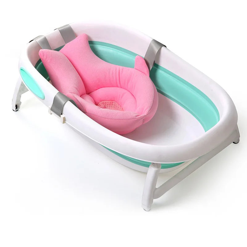 Shark-Shaped Foldable Newborn Bathtub Cushion