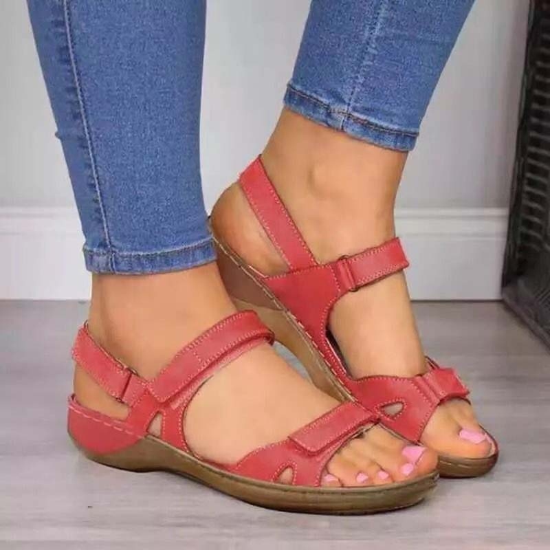 Summer Bliss Clark | Orthopedic summer sandals with velcro fastening for women