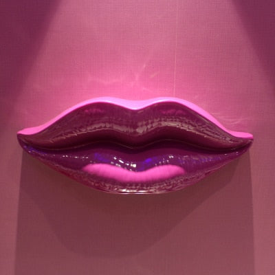 Vibrant Lip Sculpture Wall Art