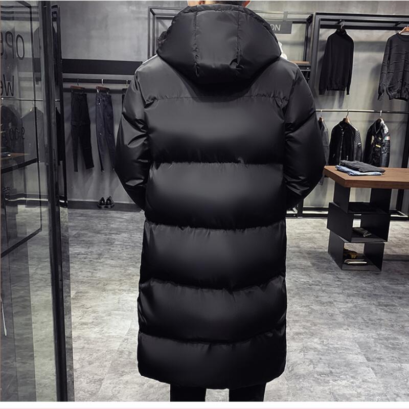 Tommy - Fur With Stand-Up Collar Black Men's Coat Long Jacket