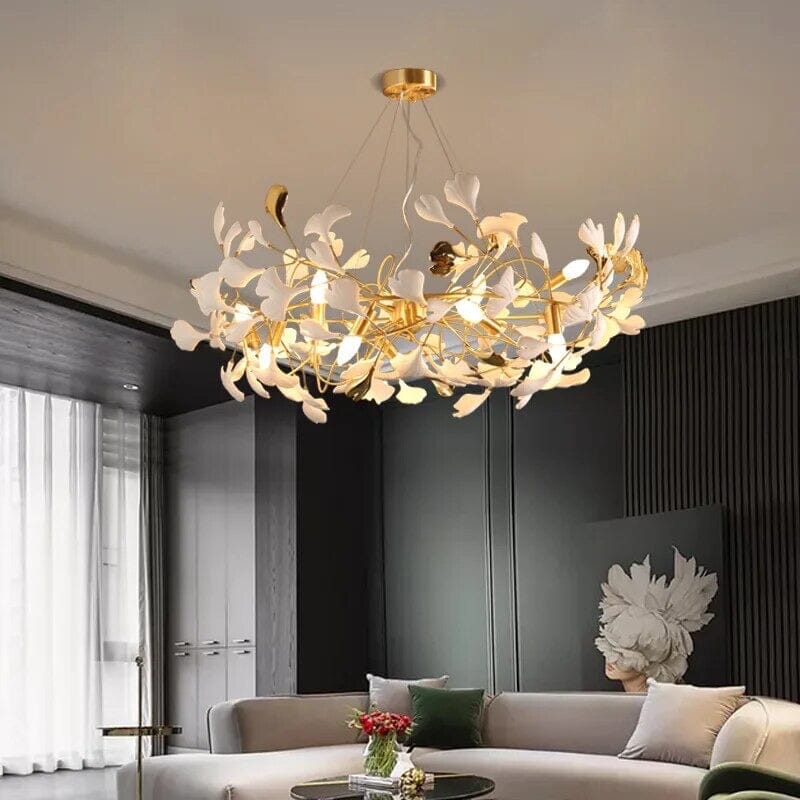 Ceramic Petal Chandelier