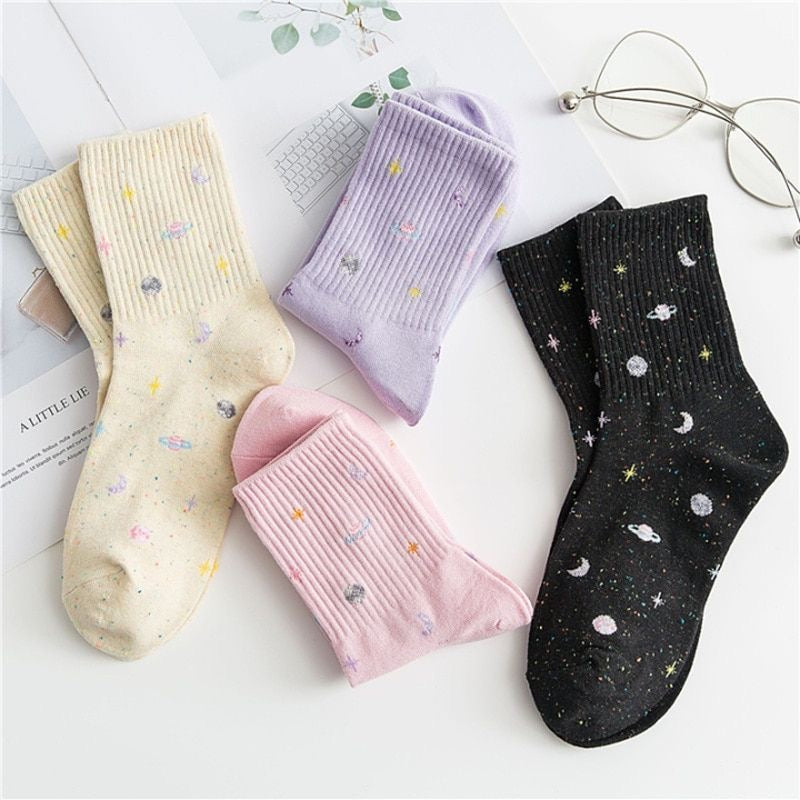 Cosmic Cotton Socks