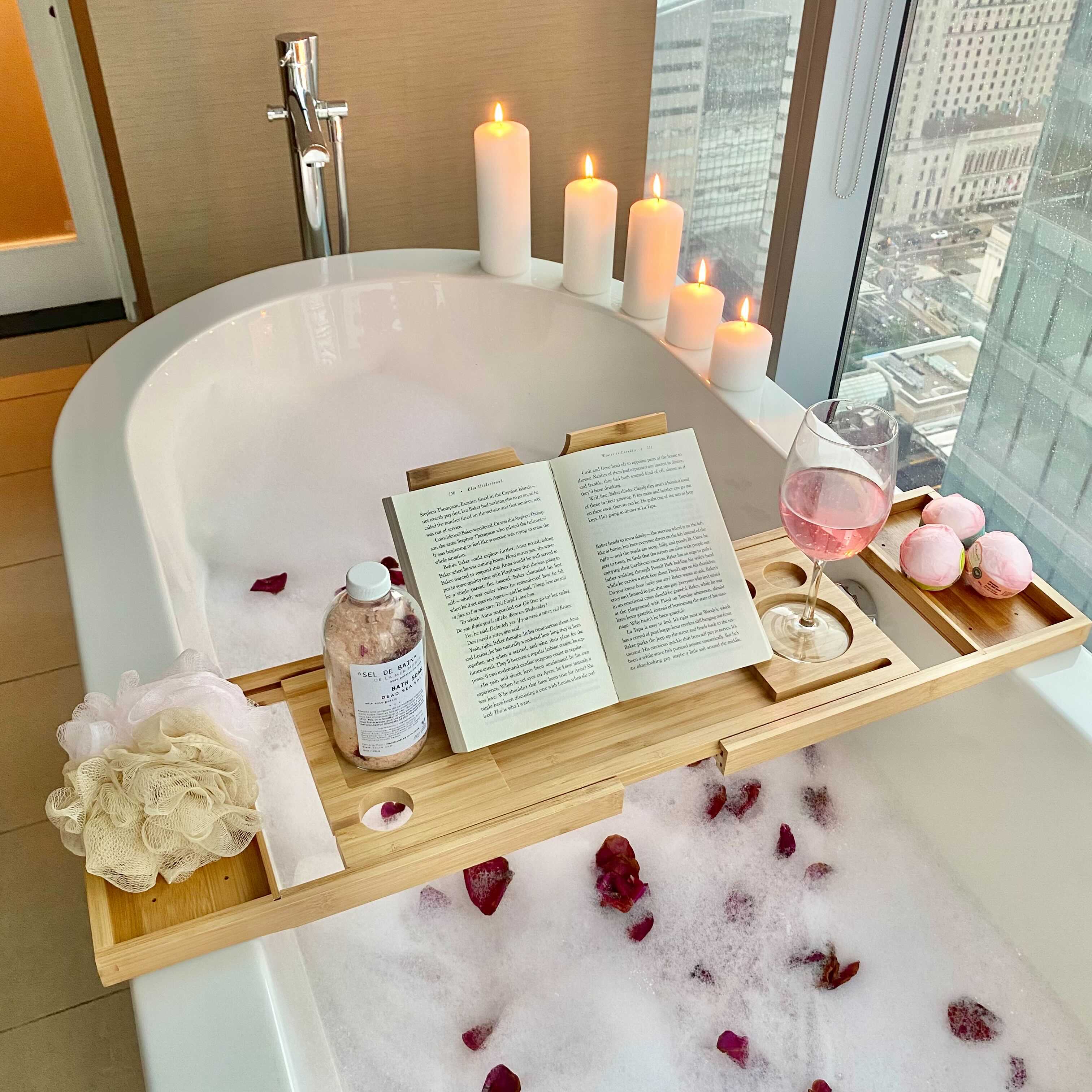 Bamboo Bathtub Tray