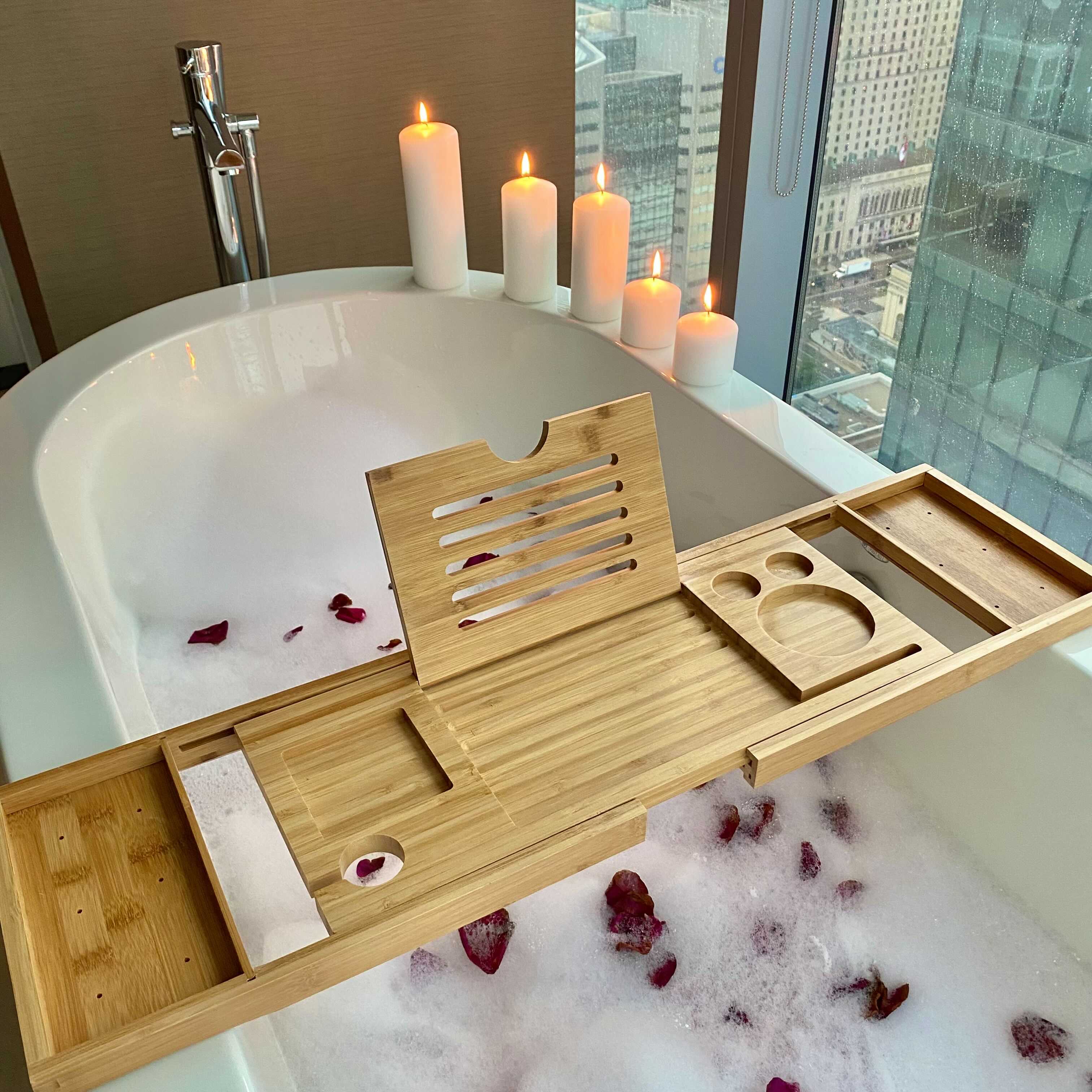 Bamboo Bathtub Tray