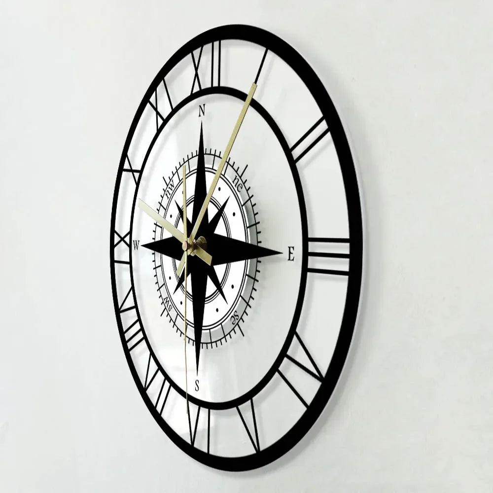 DirectionalChart - Nautical Compass Wall Clock