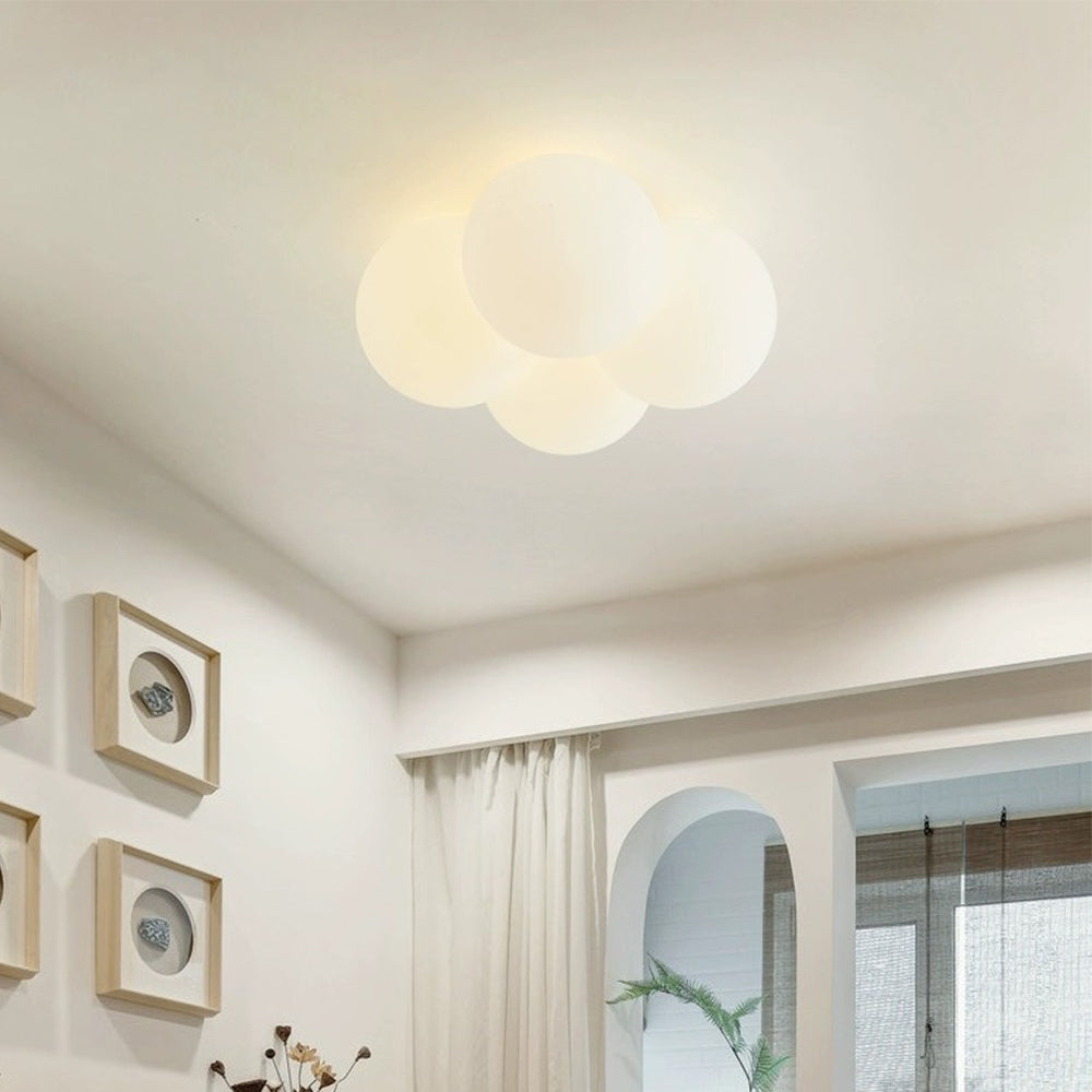 White Cloud Bubbles Ceiling Light - Modern LED Fixture for Living Room, Bedroom, Hallway