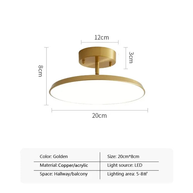 SleekAura - Minimalist Ceiling Lamp