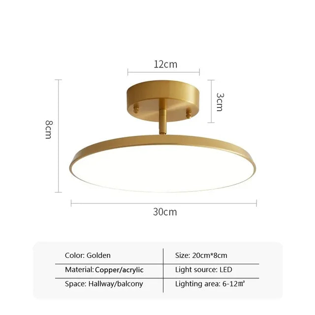 SleekAura - Minimalist Ceiling Lamp