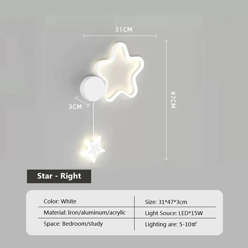 Dreamscape - Cloud Star Moon wall light lamp