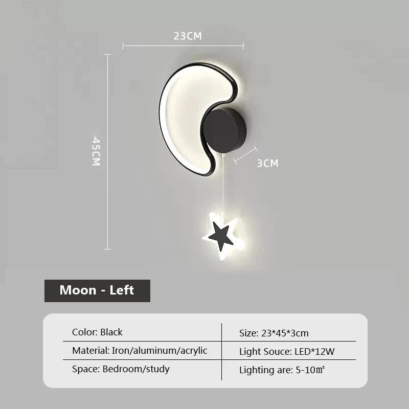 Dreamscape - Cloud Star Moon wall light lamp