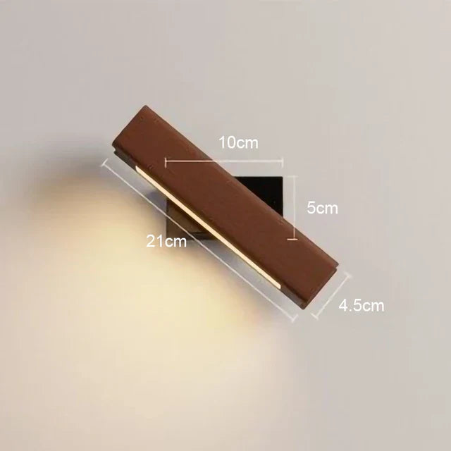 WoodGlow - LED wooden bedroom wall light