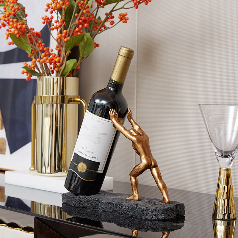 Atlas Bronze Wine Holder