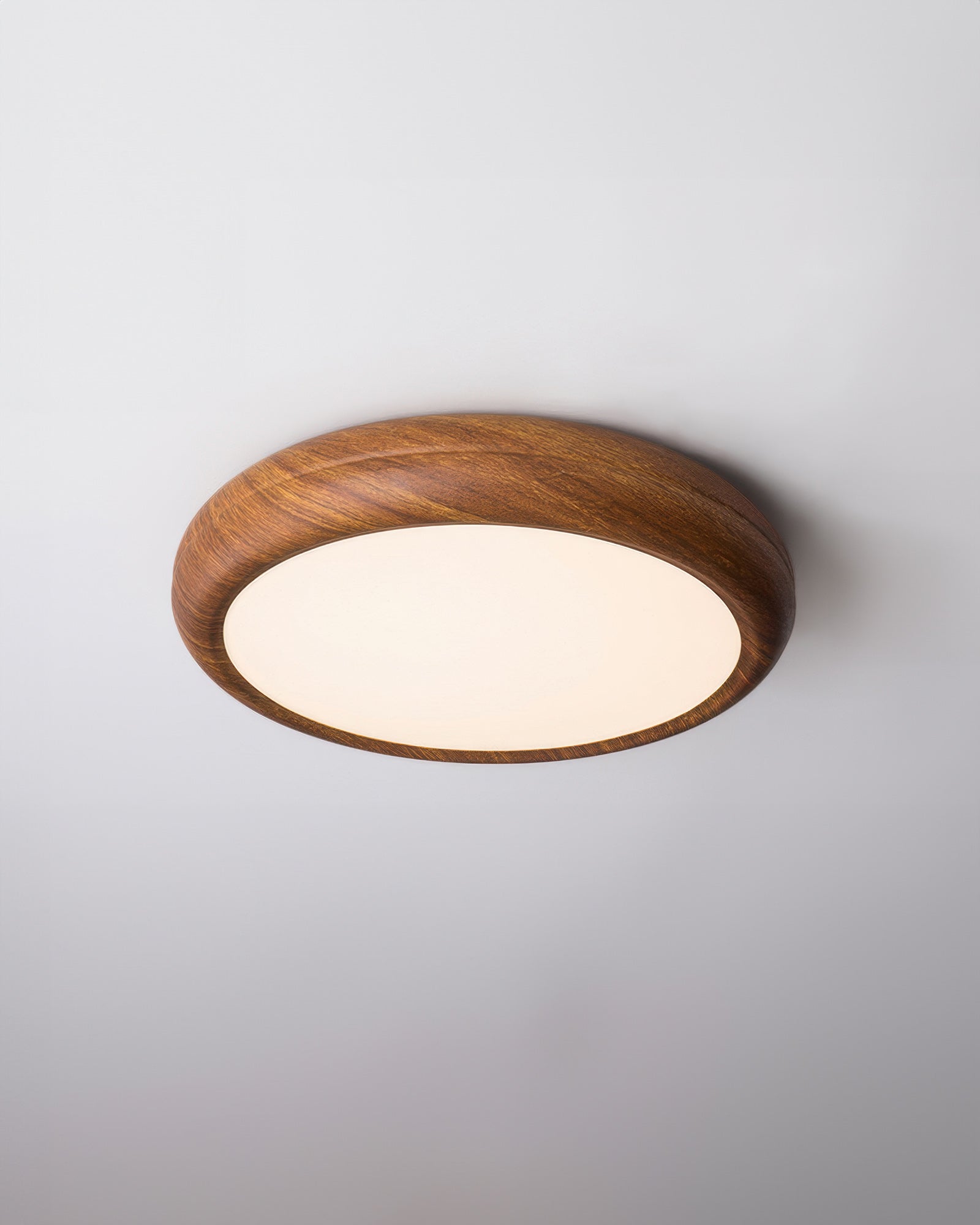 Walnut Color Modern Ceiling Lamp Light Full Spectrum