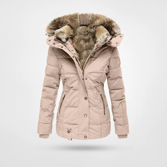 Zarah - Warm waterproof winter jacket with lining and hood