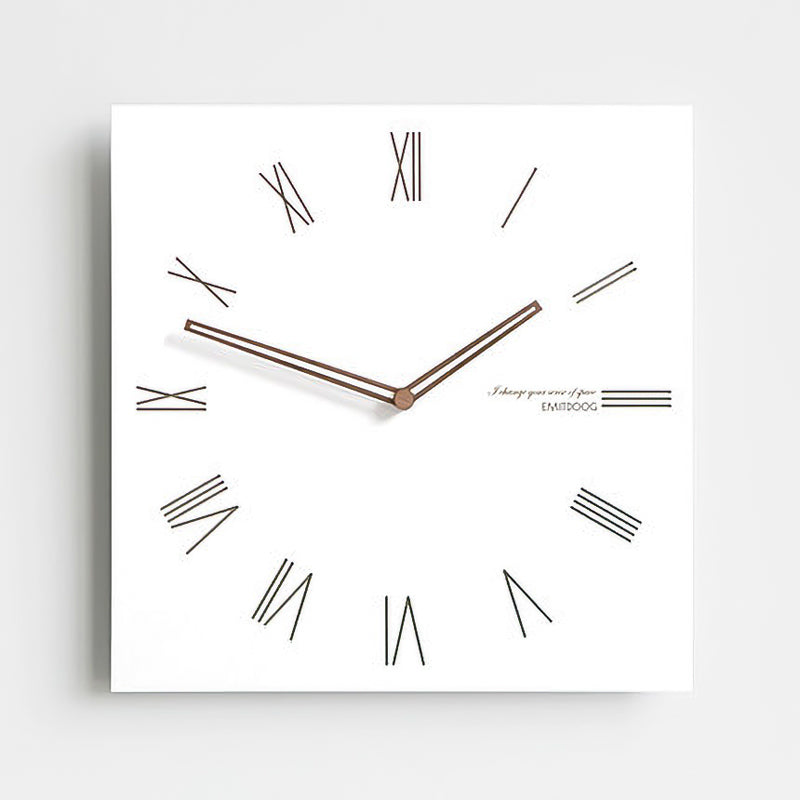 White Quadrangle Wall Clock Series