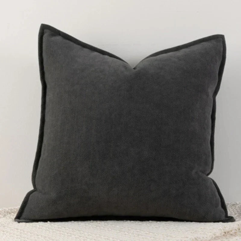 ChenilleCozy - Plain Cushion Cover for Home and Bedroom Decor