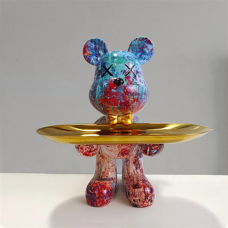 CraftBear - Bear Statue with Tray