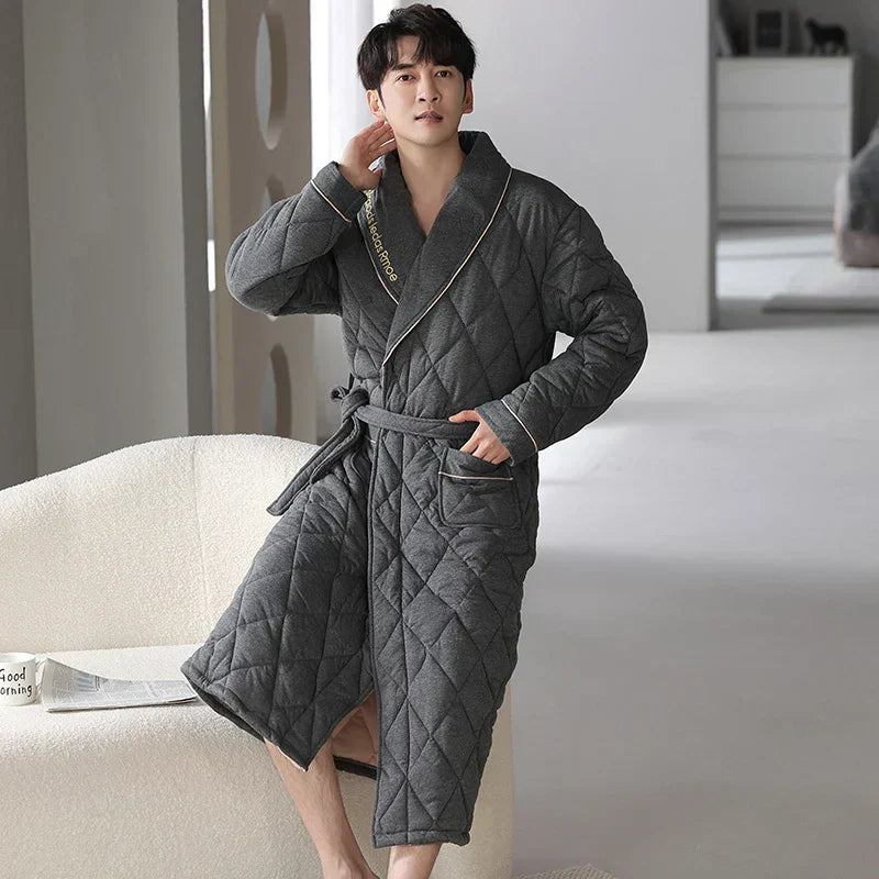 CozyLayer – Winter Bathrobe with 3 Layers