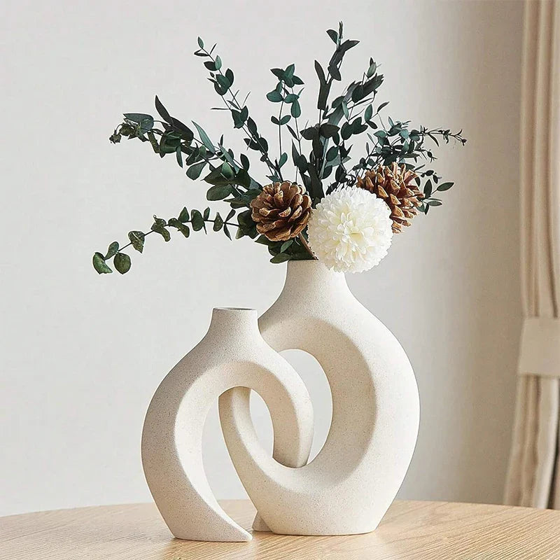 White Elegance Ceramic Vase