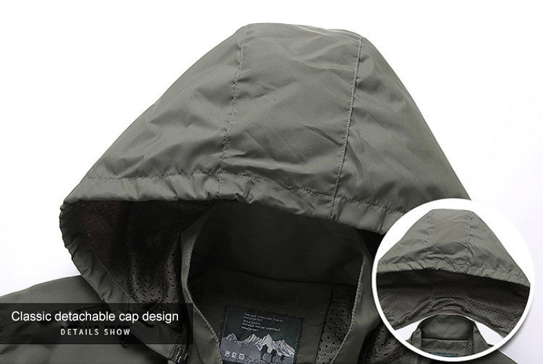 Autumn Jacket: Windbreaker for Men | Waterproof Outdoor Hooded Outerwear