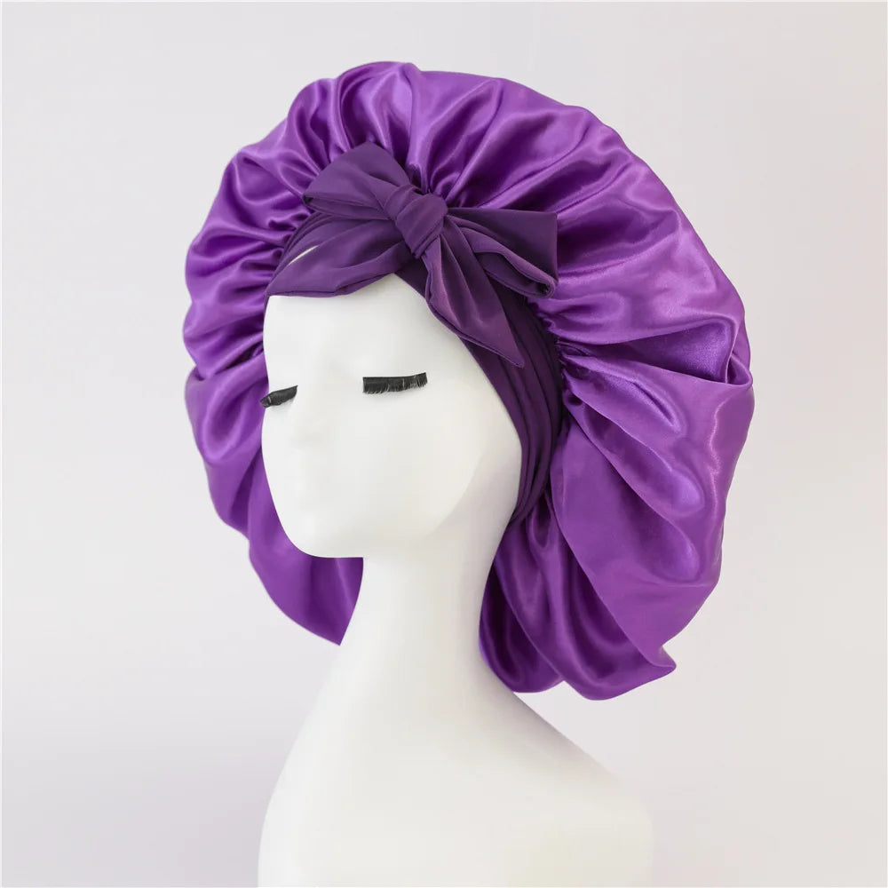 Silk Satin Bonnet - wake up with perfect hair