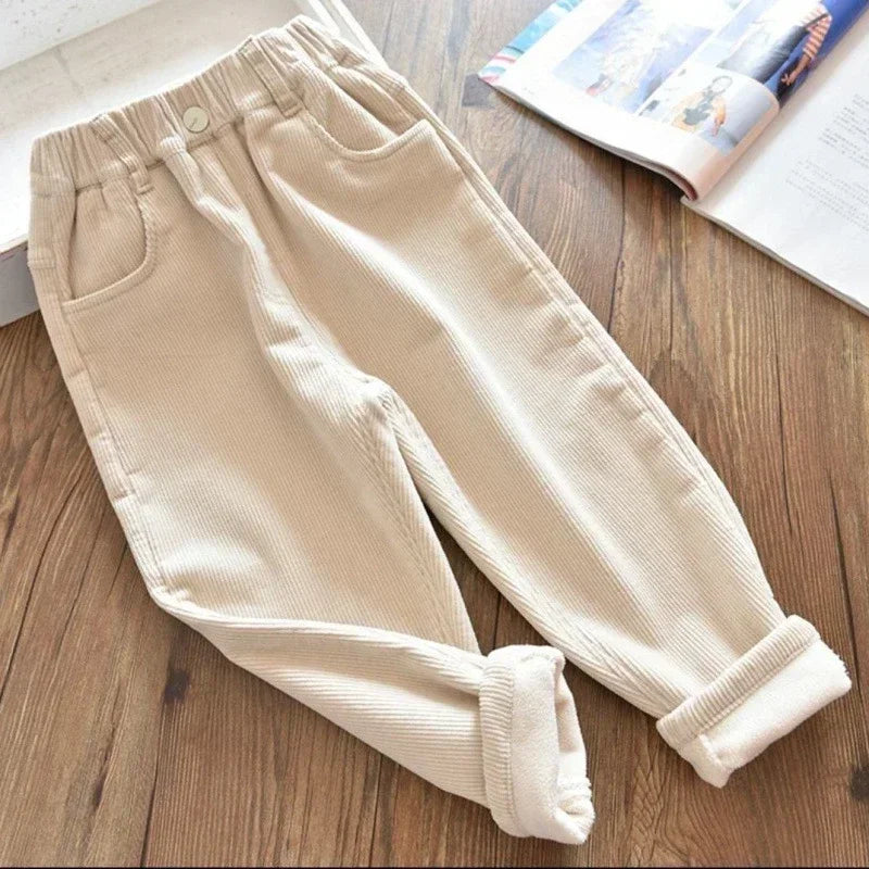 Cozy Cuddle Harem Pants for Kids - Snug Winter Cotton Trousers