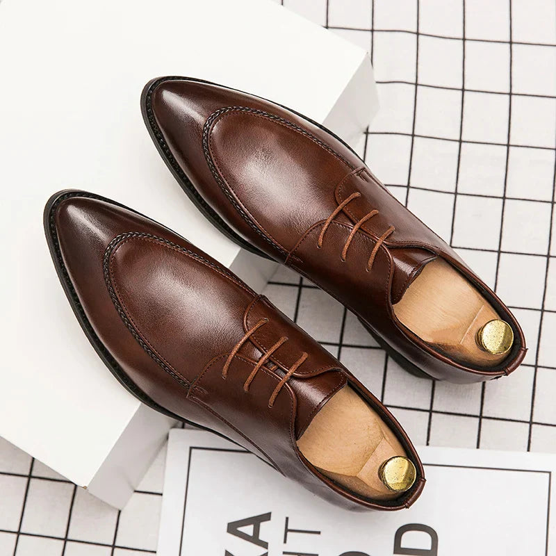 Business leather shoes for men