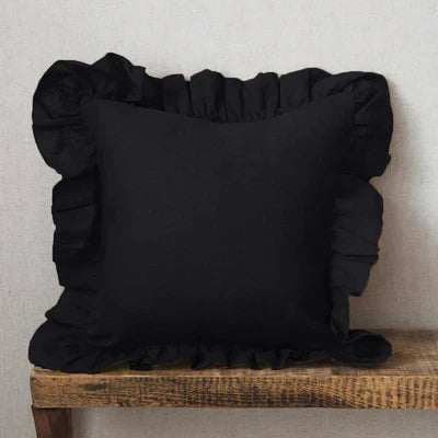 Soft Ruffled Pure Linen Cushion & Pillowcase Covers - 11 Colours, Various Sizes