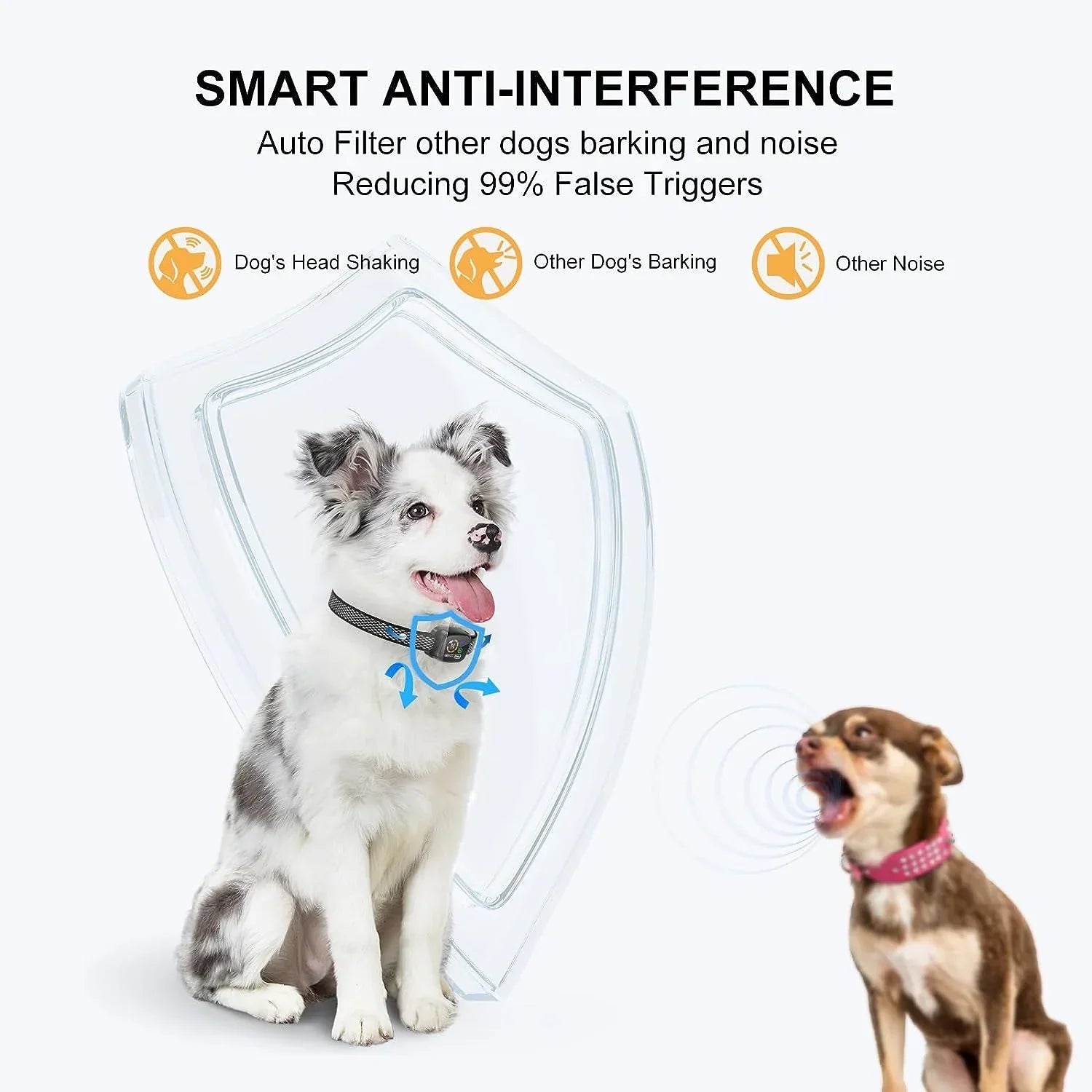 SmartSafe No-Bark Collar for Small Dogs | Anti-Barking Rechargeable