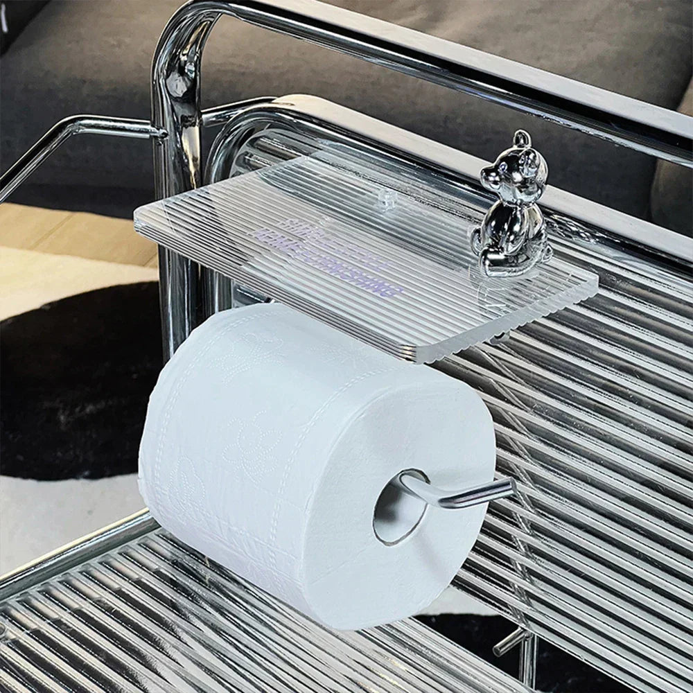 Toilet Paper Holder with Shelf