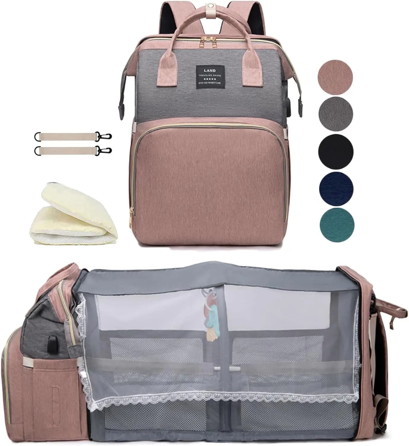 Baby Backpack with Foldable Bed