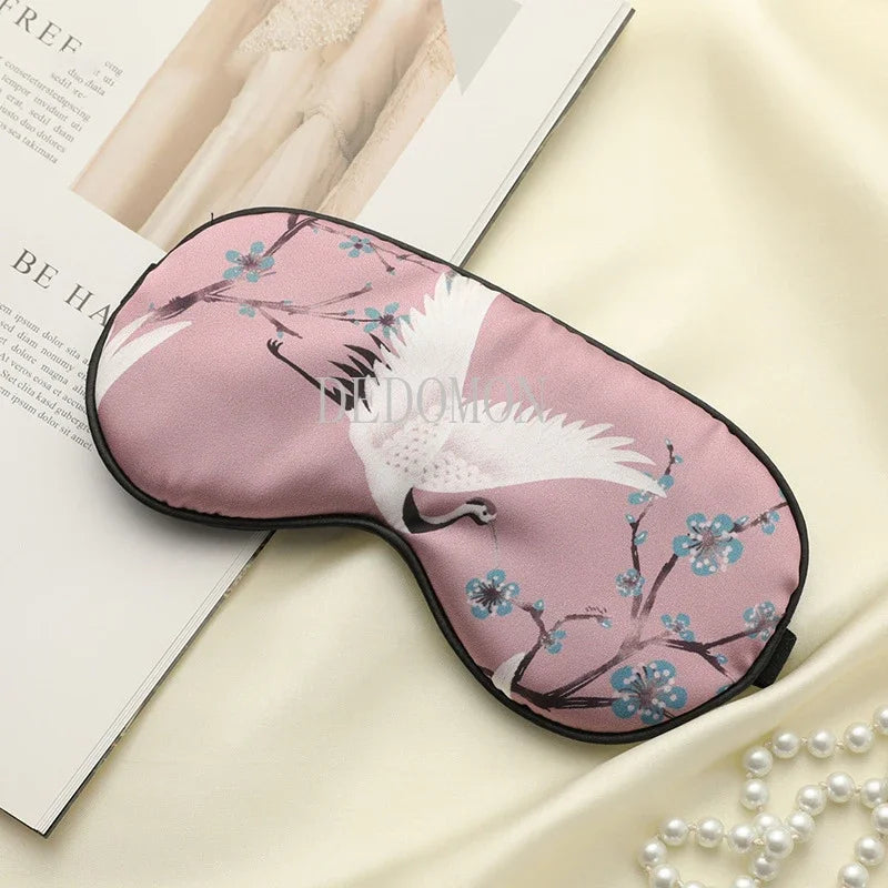 Silk Crane | Printed Sleep Mask